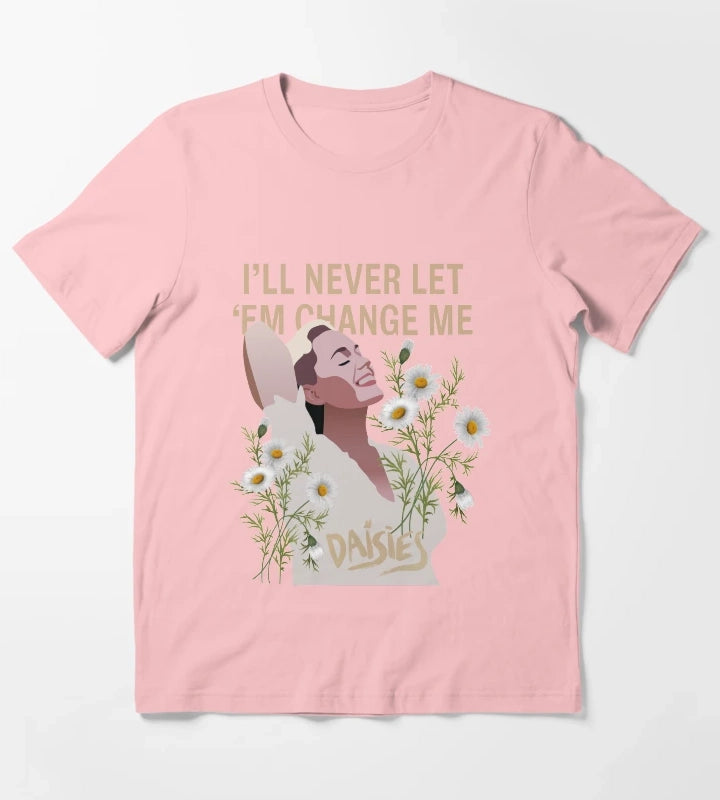 Katy Perry Daisies Cartoon T-Shirt Dark Grey