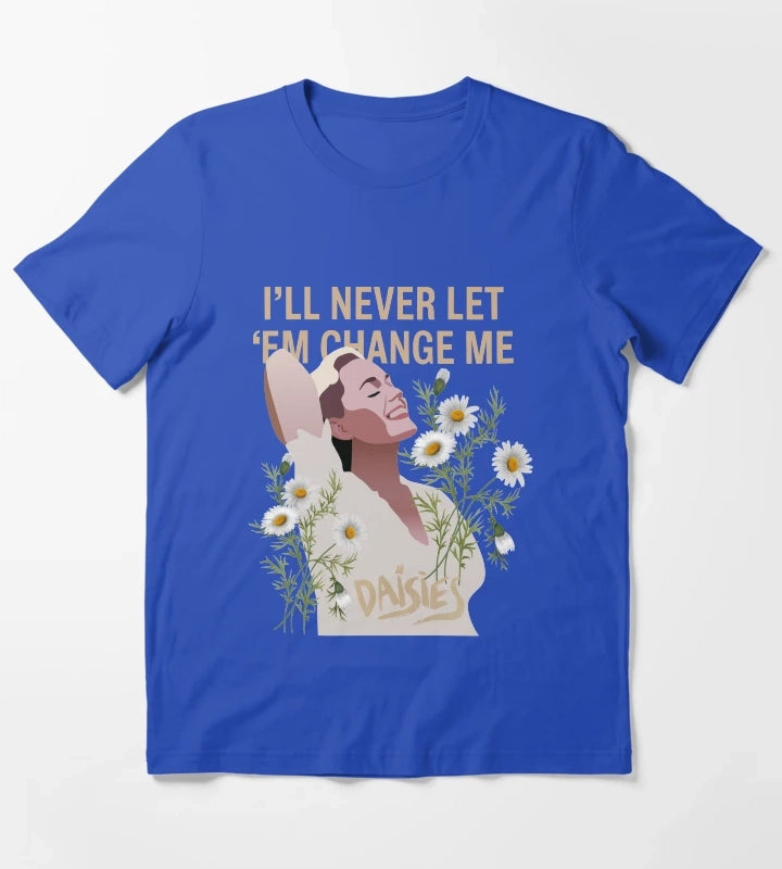 Katy Perry Daisies Cartoon T-Shirt Blue