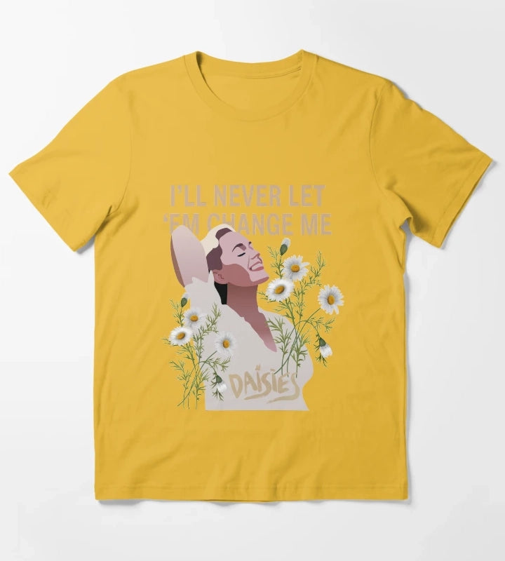 Katy Perry Daisies Cartoon T-Shirt Yellow