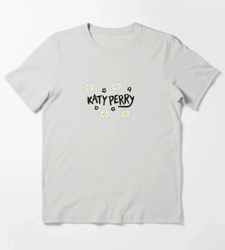 Katy Perry Daisies T-Shirt Light Grey