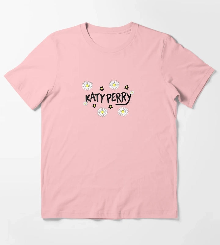 Katy Perry Daisies T-Shirt Dark Grey