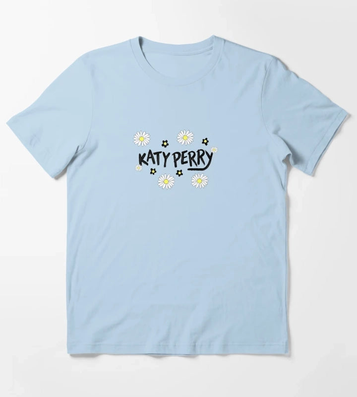 Katy Perry Daisies T-Shirt Sky Blue