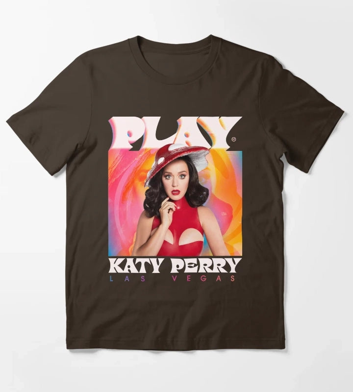 Katy Perry Play Admat T-Shirt Brown