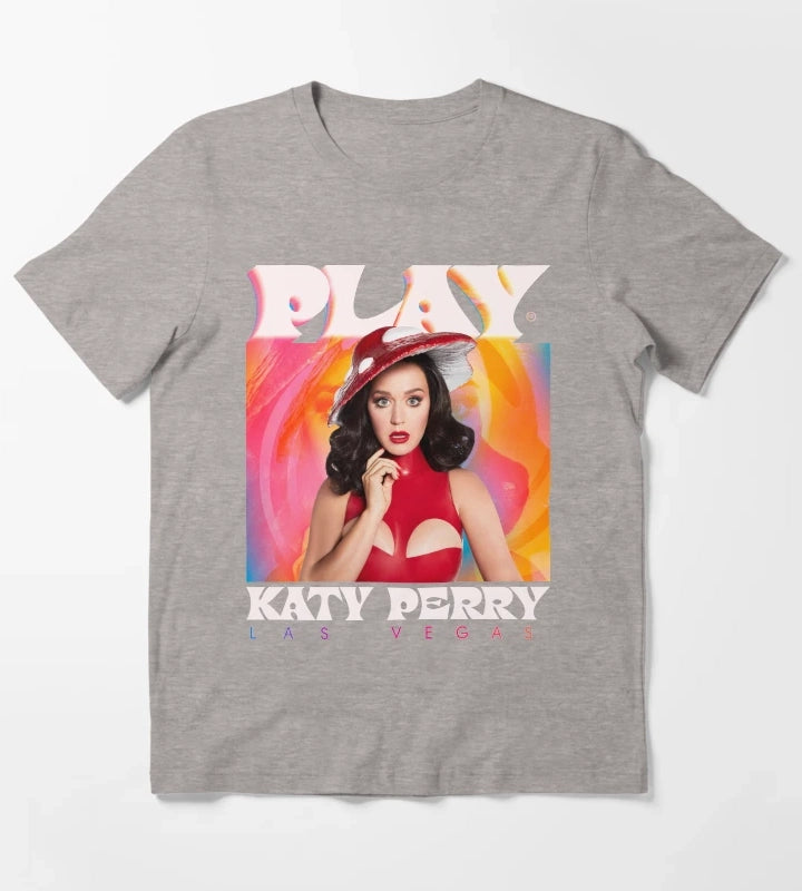 Katy Perry Play Admat T-Shirt Heather Grey