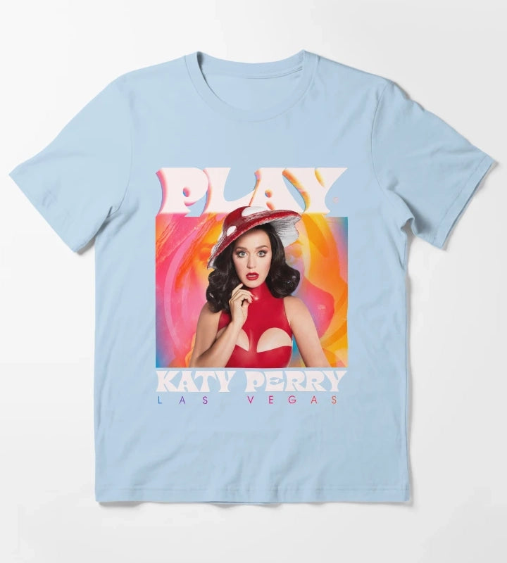 Katy Perry Play Admat T-Shirt Sky Blue