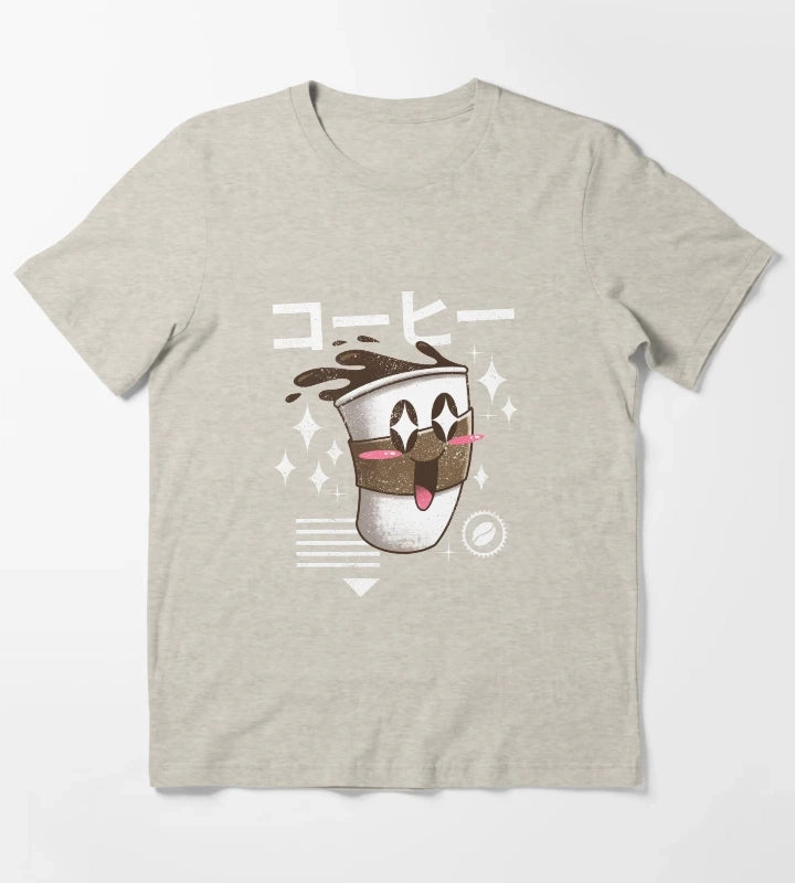Kawaii Coffee T-Shirt Cream