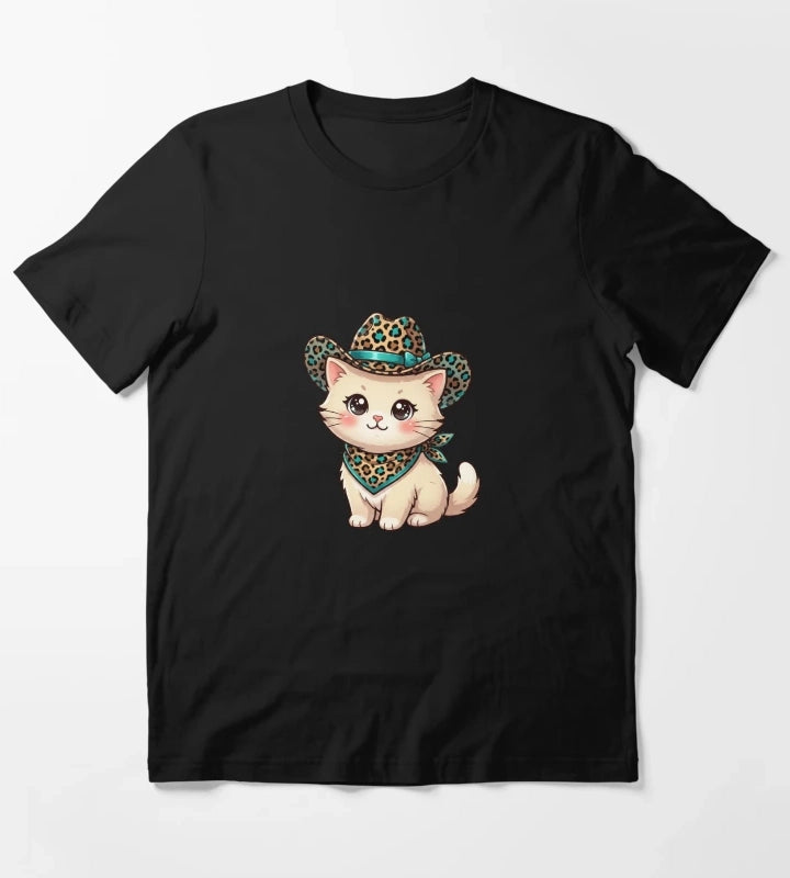 Kawaii Western Kitty T-Shirt