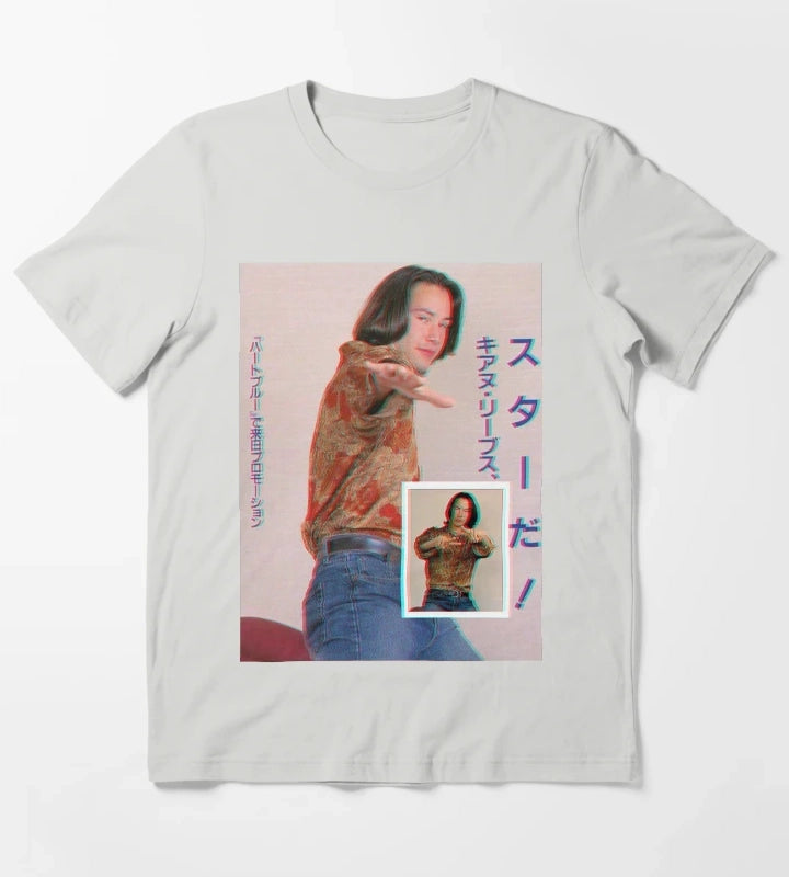KeanU ReEves T-Shirt Light Grey