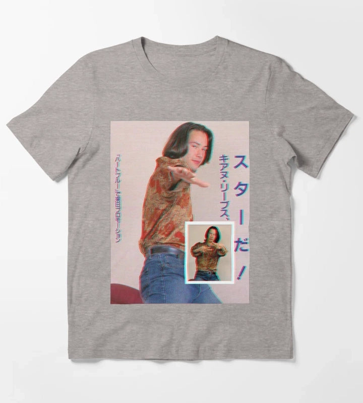 KeanU ReEves T-Shirt Heather Grey