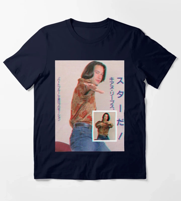 KeanU ReEves T-Shirt Navy