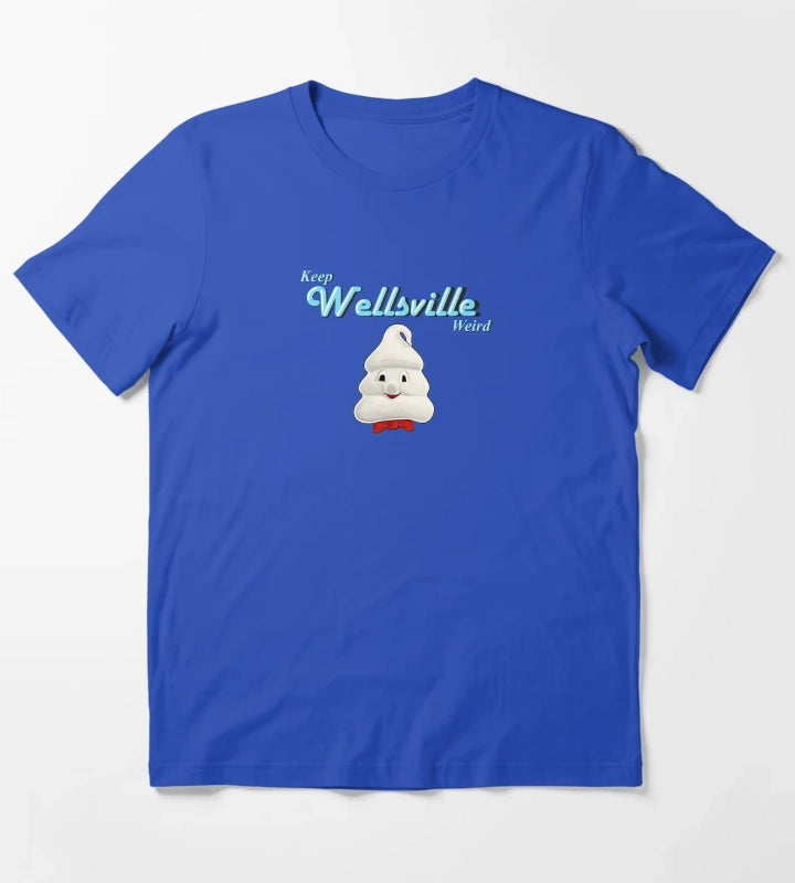 Keep Wellsville Weird with Mr Tastee T-Shirt Blue