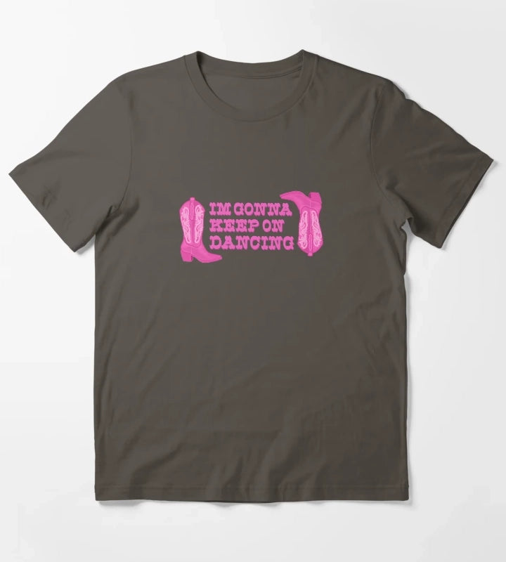 Keep on dancing Pink Pony Club T-Shirt Dark Grey