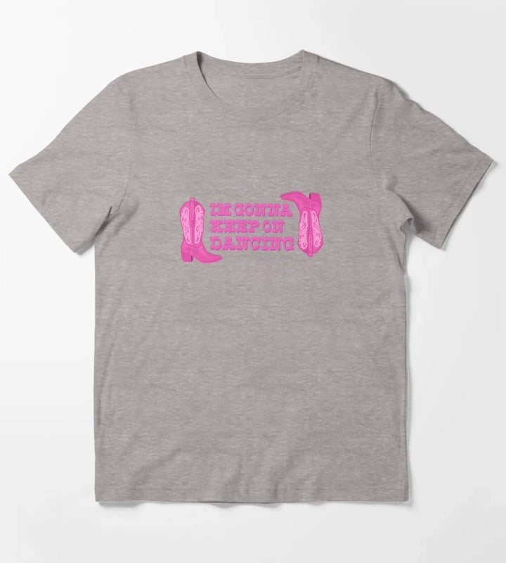 Keep on dancing Pink Pony Club T-Shirt Heather Grey