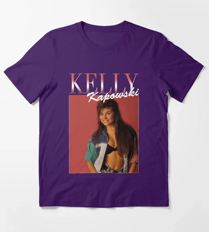 Kelly Kapowski Red Variant 90s Style T-Shirt Purple