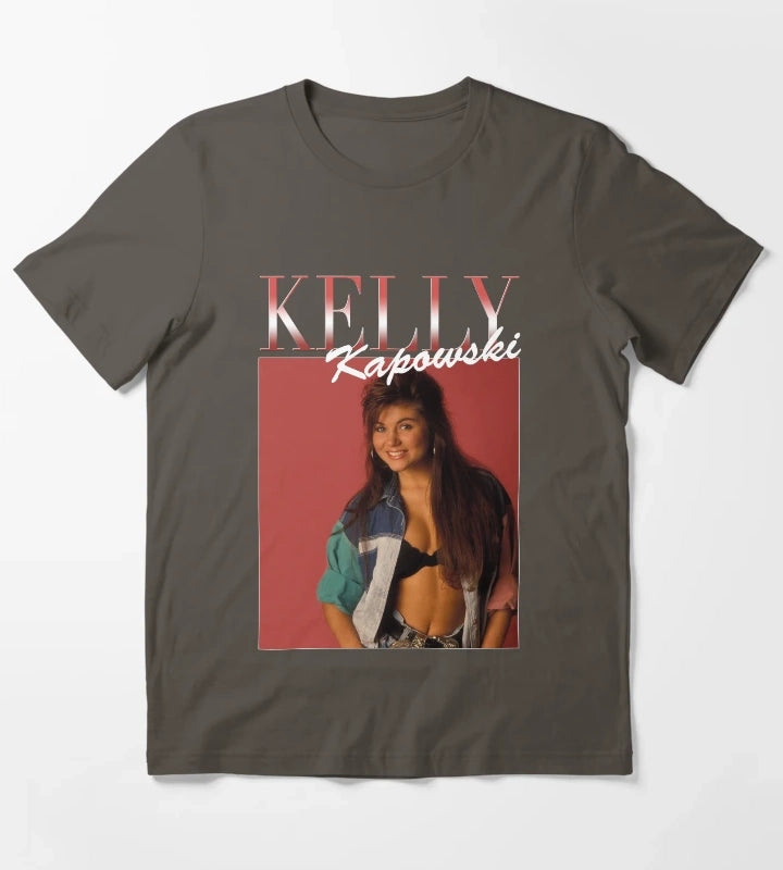 Kelly Kapowski Red Variant 90s Style T-Shirt Dark Grey
