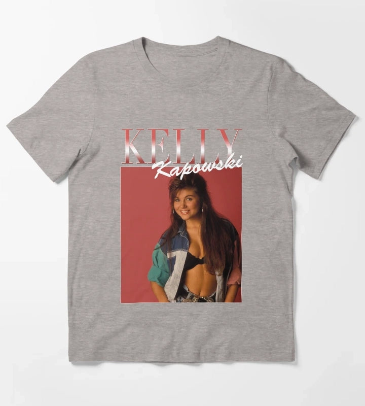 Kelly Kapowski Red Variant 90s Style T-Shirt Heather Grey