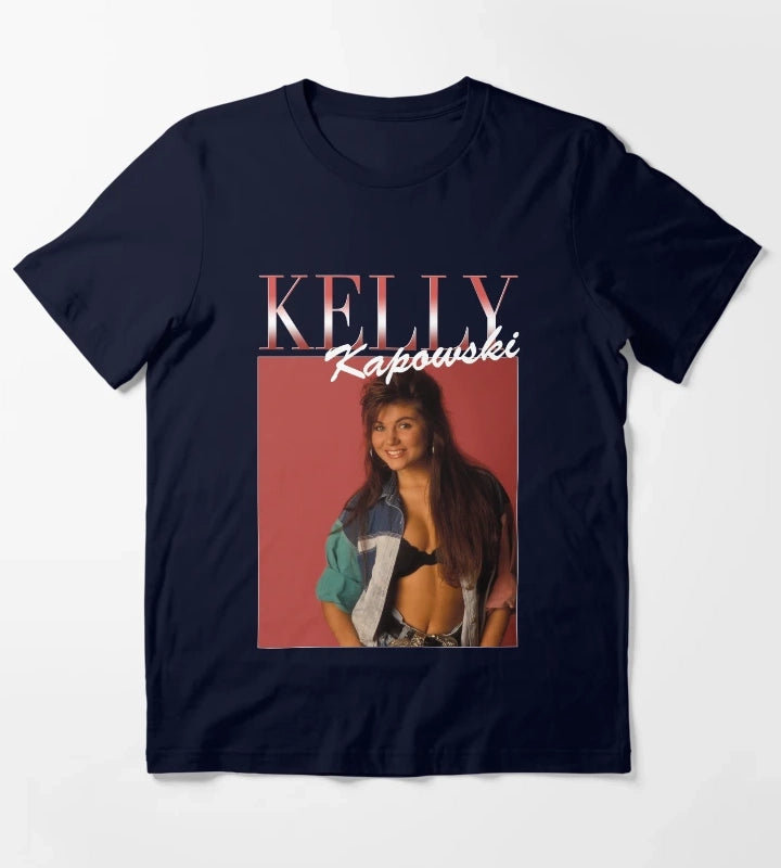 Kelly Kapowski Red Variant 90s Style T-Shirt Navy