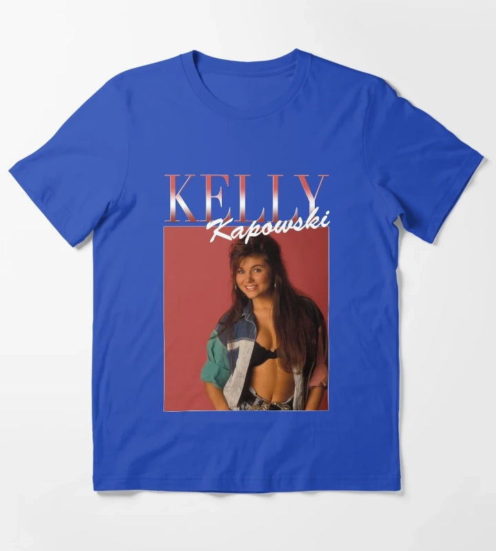 Kelly Kapowski Red Variant 90s Style T-Shirt Blue