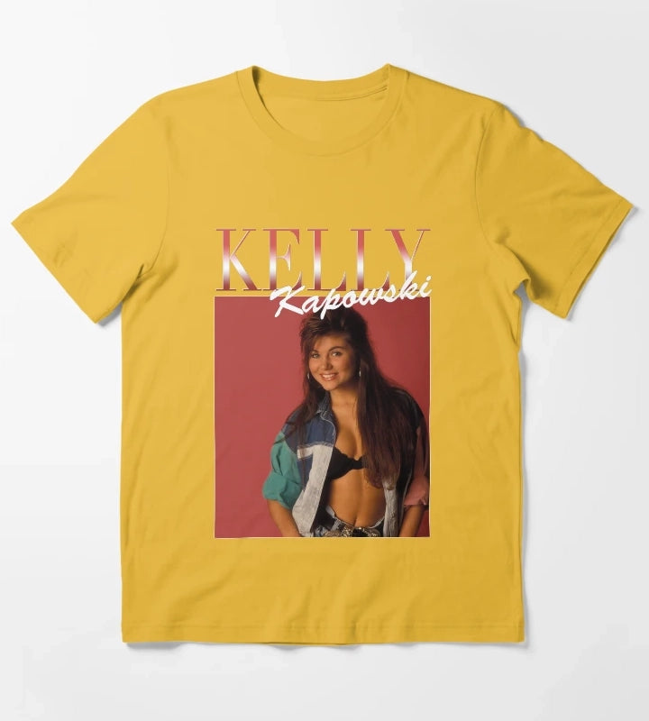 Kelly Kapowski Red Variant 90s Style T-Shirt Yellow