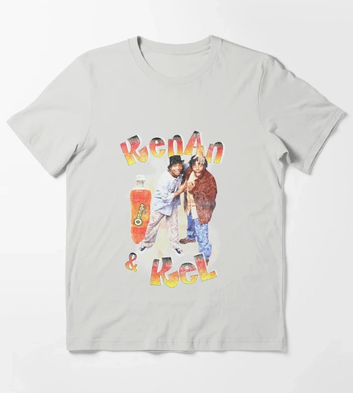 Kenan and Kel Retro Rap Bootleg Style T-Shirt Light Grey