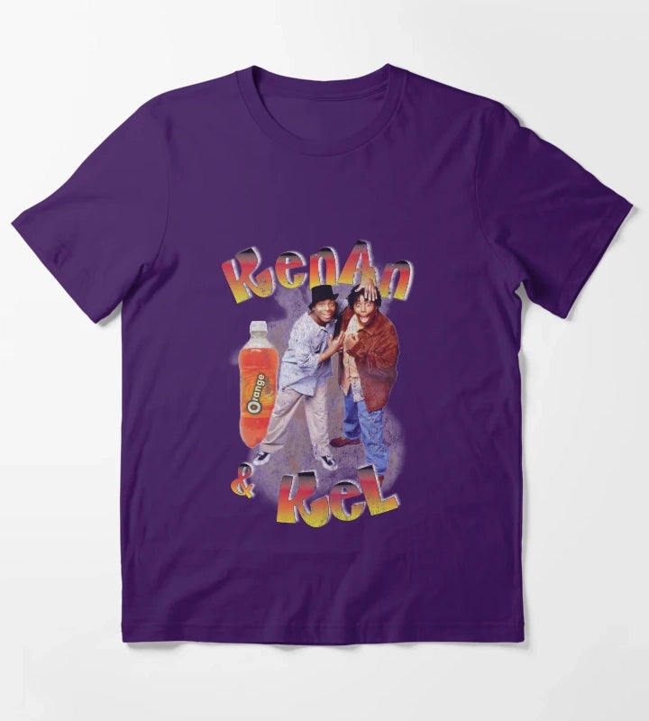 Kenan and Kel Retro Rap Bootleg Style T-Shirt Purple