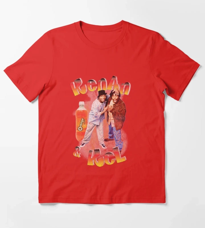 Kenan and Kel Retro Rap Bootleg Style T-Shirt Red
