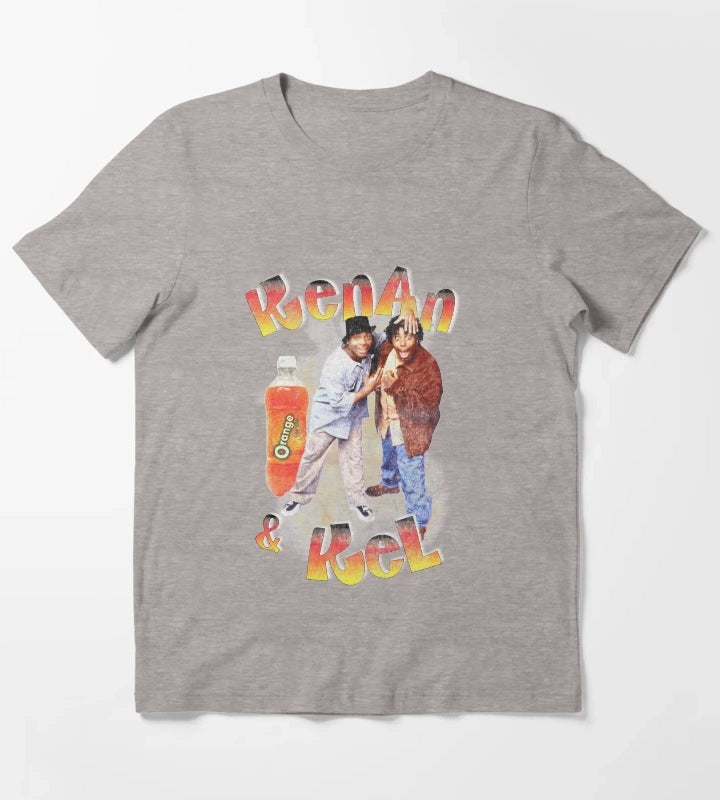 Kenan and Kel Retro Rap Bootleg Style T-Shirt Heather Grey