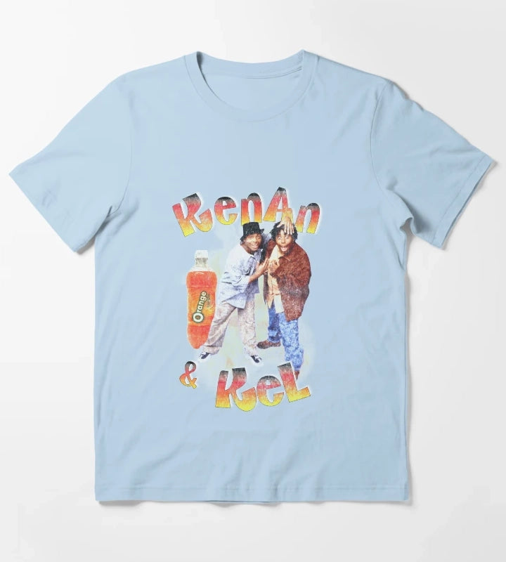 Kenan and Kel Retro Rap Bootleg Style T-Shirt Sky Blue