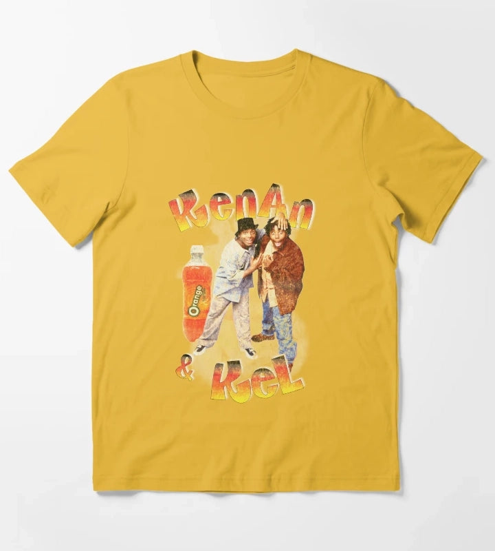 Kenan and Kel Retro Rap Bootleg Style T-Shirt Yellow