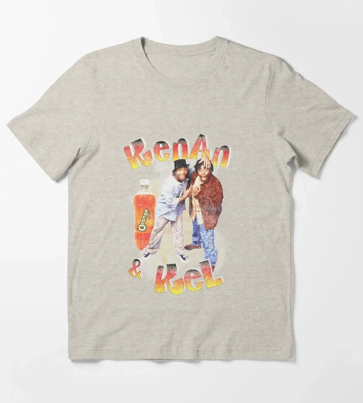 Kenan and Kel Retro Rap Bootleg Style T-Shirt Cream