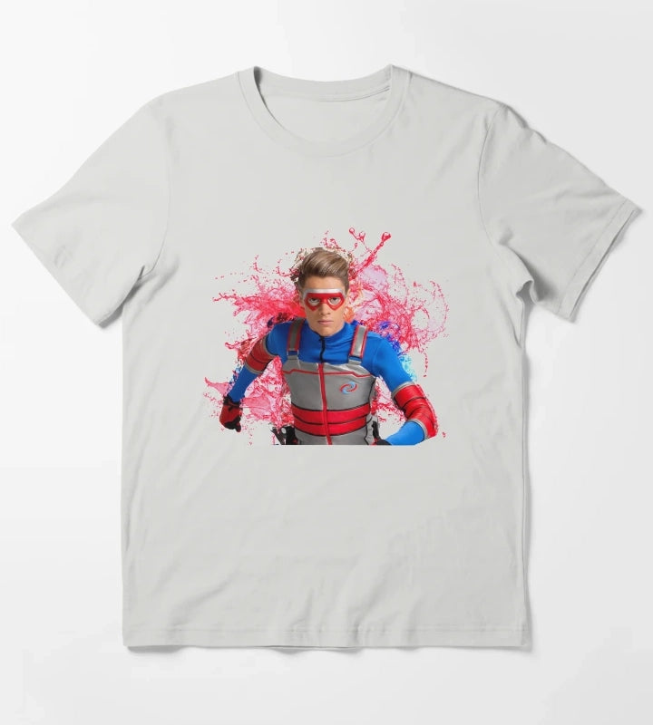 Kid Danger Water Splashes T-Shirt Light Grey