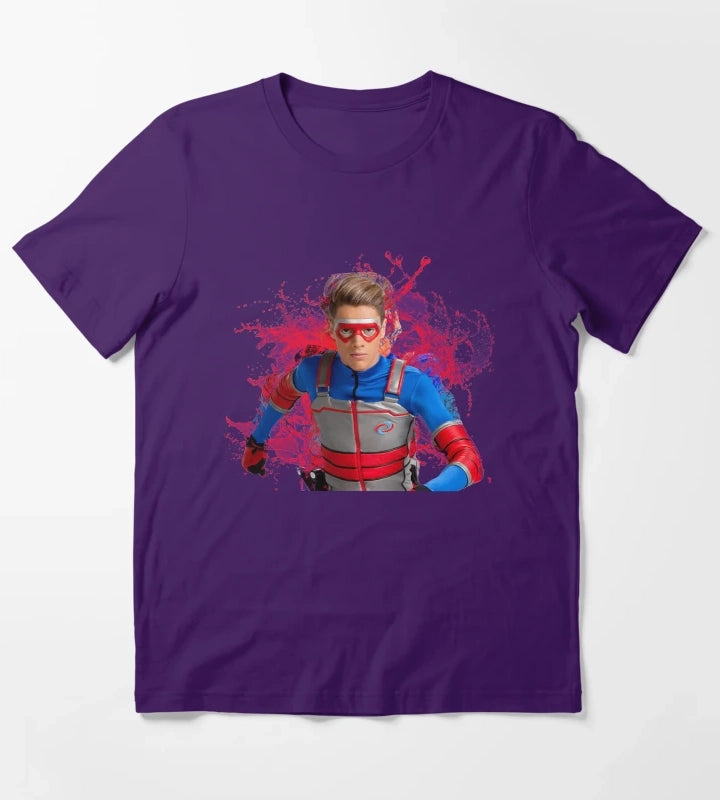 Kid Danger Water Splashes T-Shirt Purple