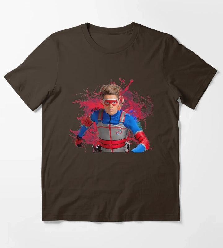 Kid Danger Water Splashes T-Shirt Brown