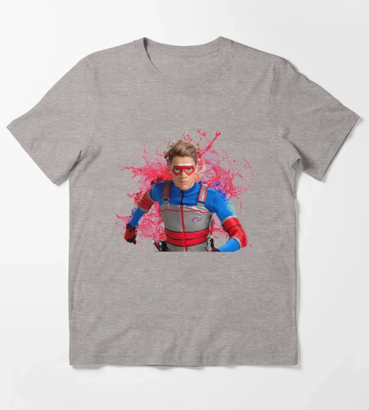 Kid Danger Water Splashes T-Shirt Heather Grey