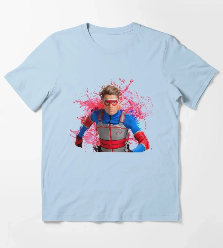 Kid Danger Water Splashes T-Shirt Sky Blue