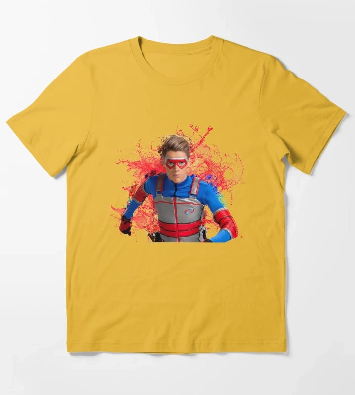 Kid Danger Water Splashes T-Shirt Yellow