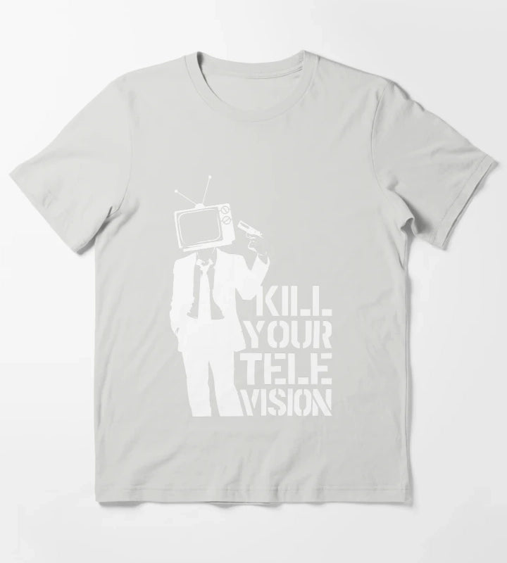 Kill your Television Anonymous T-Shirt Light Grey