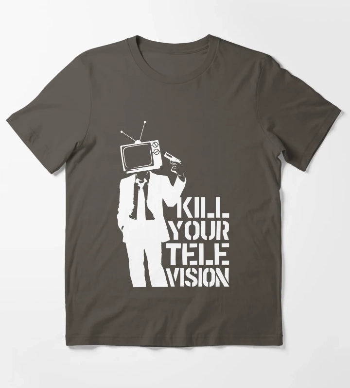 Kill your Television Anonymous T-Shirt Dark Grey
