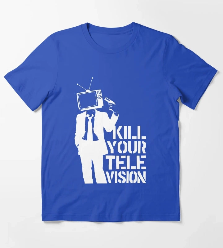 Kill your Television Anonymous T-Shirt Blue
