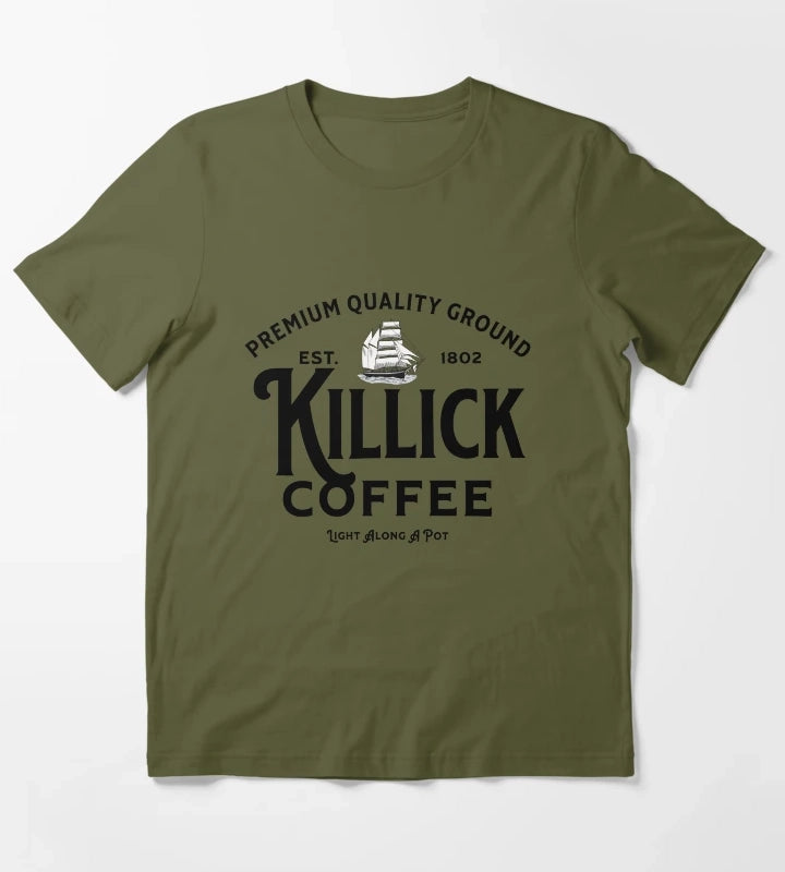 Killick Coffee est 1802 T-Shirt Olive Green