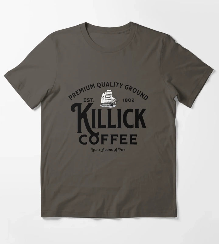 Killick Coffee est 1802 T-Shirt Dark Grey