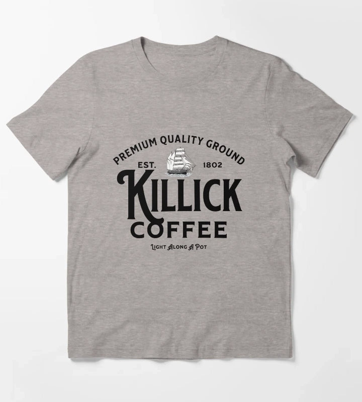 Killick Coffee est 1802 T-Shirt Heather Grey