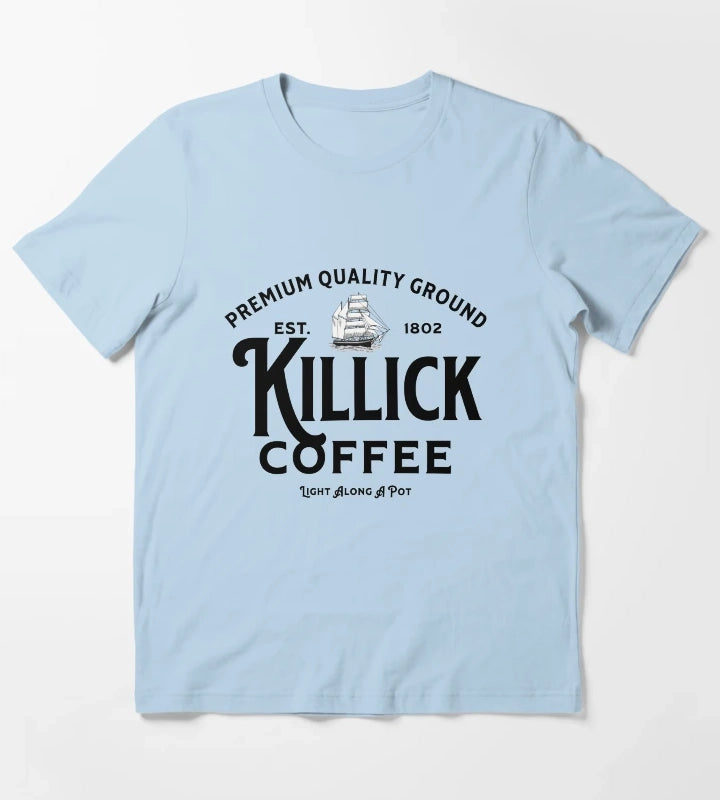 Killick Coffee est 1802 T-Shirt Sky Blue