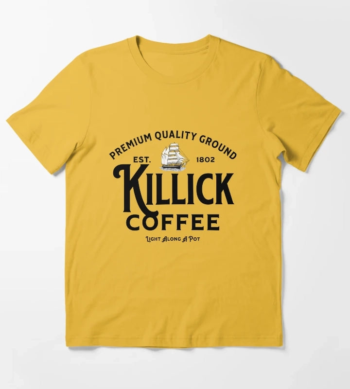 Killick Coffee est 1802 T-Shirt Yellow