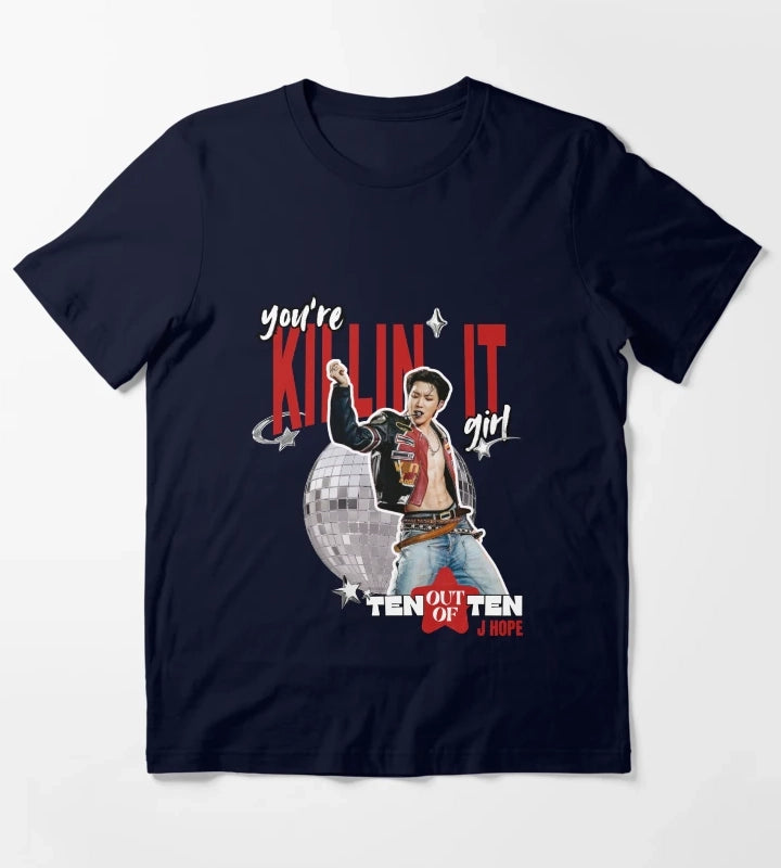 Killin it girl BTS J hope T-Shirt Navy