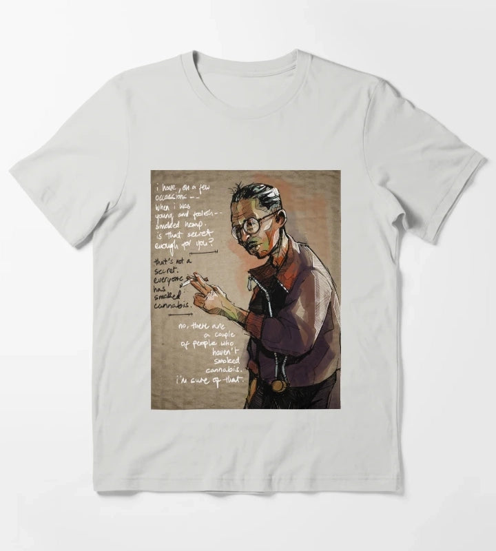 Kim Kitsuragi Disco Elysium T-Shirt Light Grey