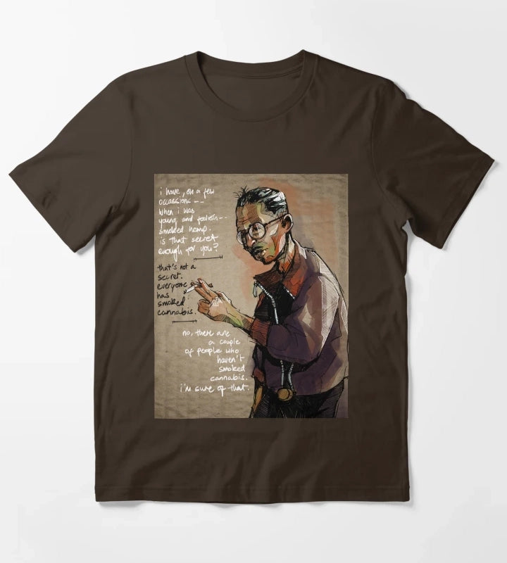 Kim Kitsuragi Disco Elysium T-Shirt Brown