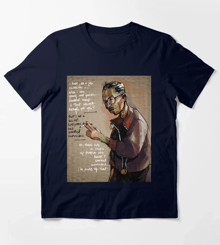 Kim Kitsuragi Disco Elysium T-Shirt Navy