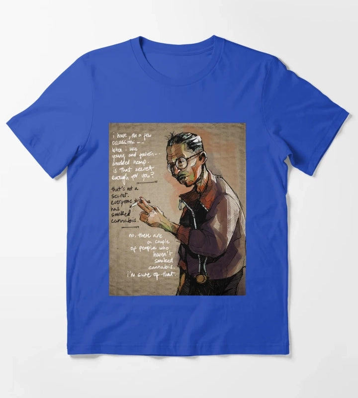 Kim Kitsuragi Disco Elysium T-Shirt Blue