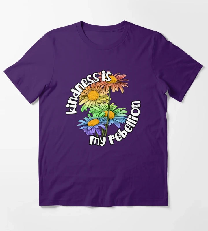 Kindness Is My Rebellion T-Shirt Purple